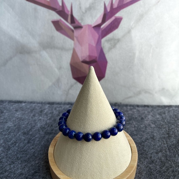 Lapis lazule beaded bracelet - Picture 1 of 6